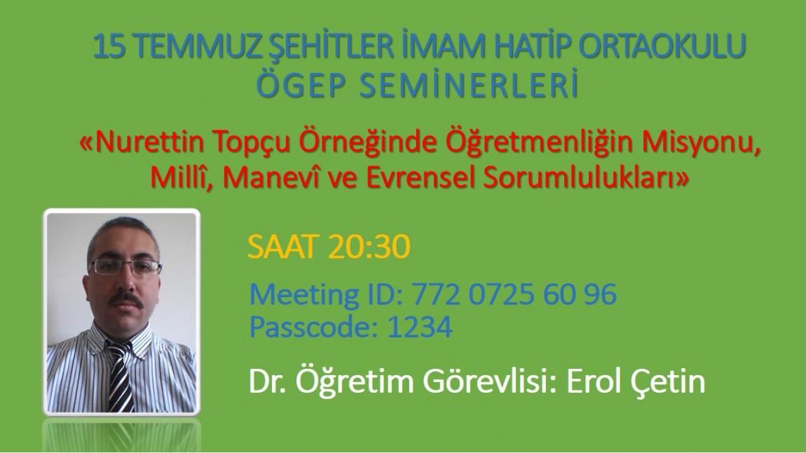 Nurettin Topçu Örneğinde Öğretmenliğin Misyonu, Millî, Manevî ve Evrensel Sorumlulukları